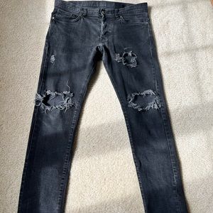 Men Slim Low Waist Jeans